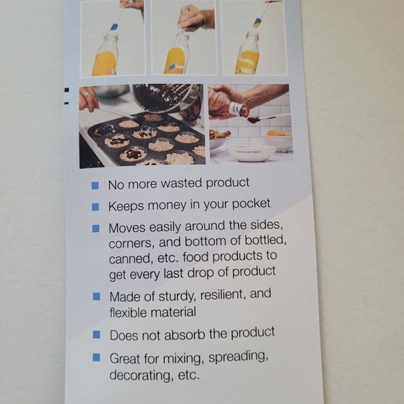 The Spatty & Spatty Daddy Last Drop Spatula Two Piece Set 6" and 12" Shark Tank - Picture 7 of 12